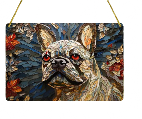 Französische Bulldogge Dekoschild / Dekoration/ Sonnenfänger #29