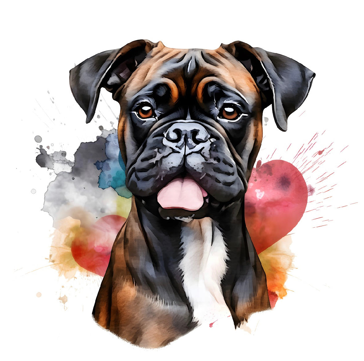 Boxer Bügelbild #37