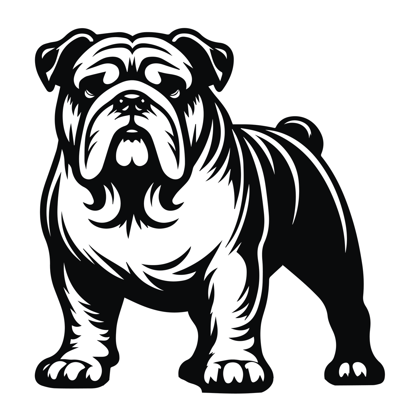 Englische Bulldogge Autoaufkleber #91