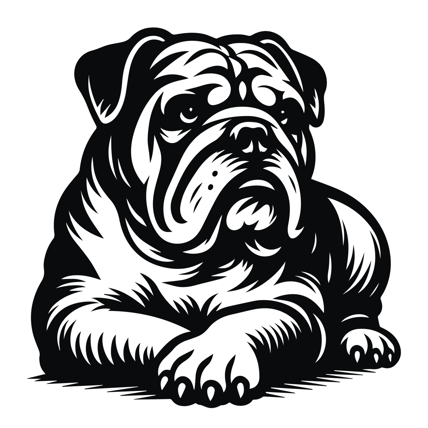Englische Bulldogge Autoaufkleber #93