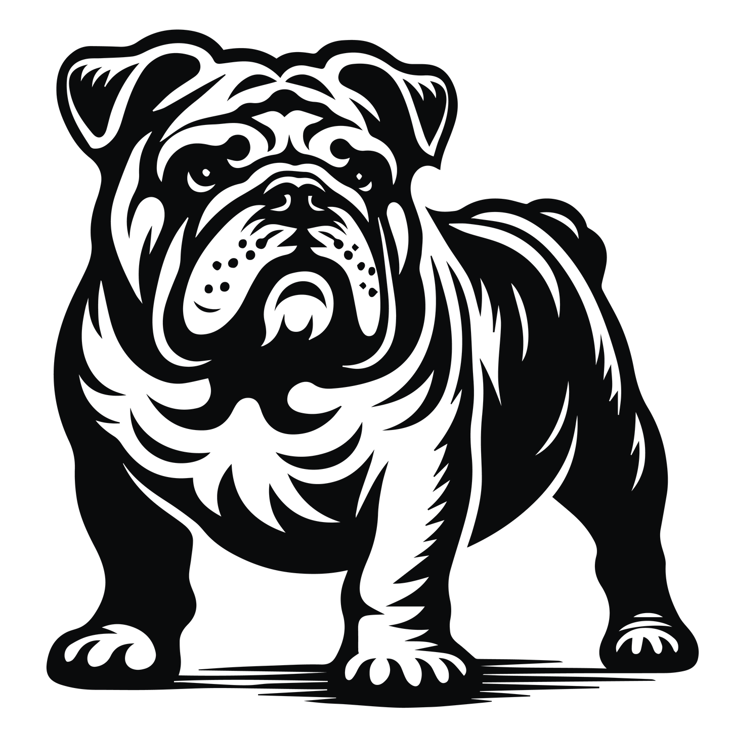 Englische Bulldogge Autoaufkleber #95