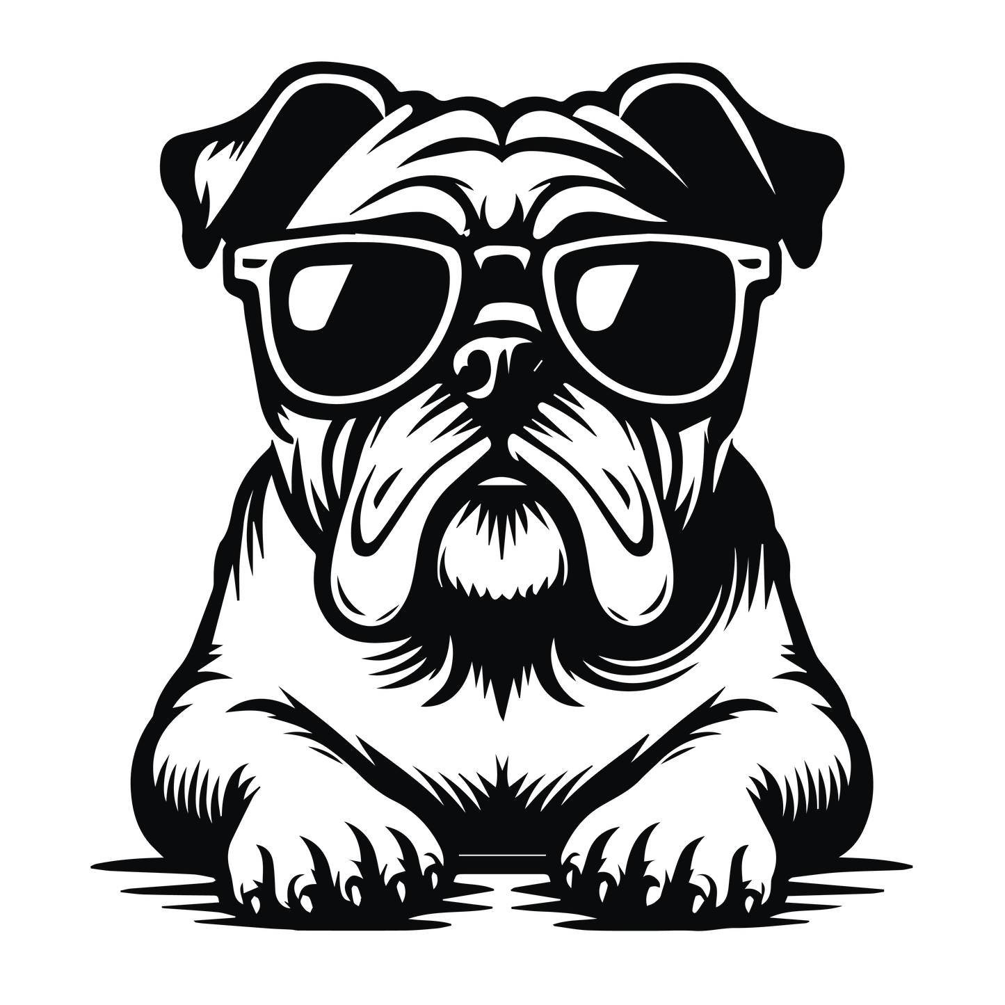 Englische Bulldogge Autoaufkleber #96