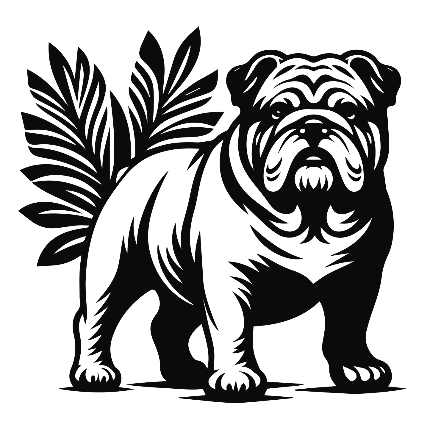 Englische Bulldogge Autoaufkleber #97