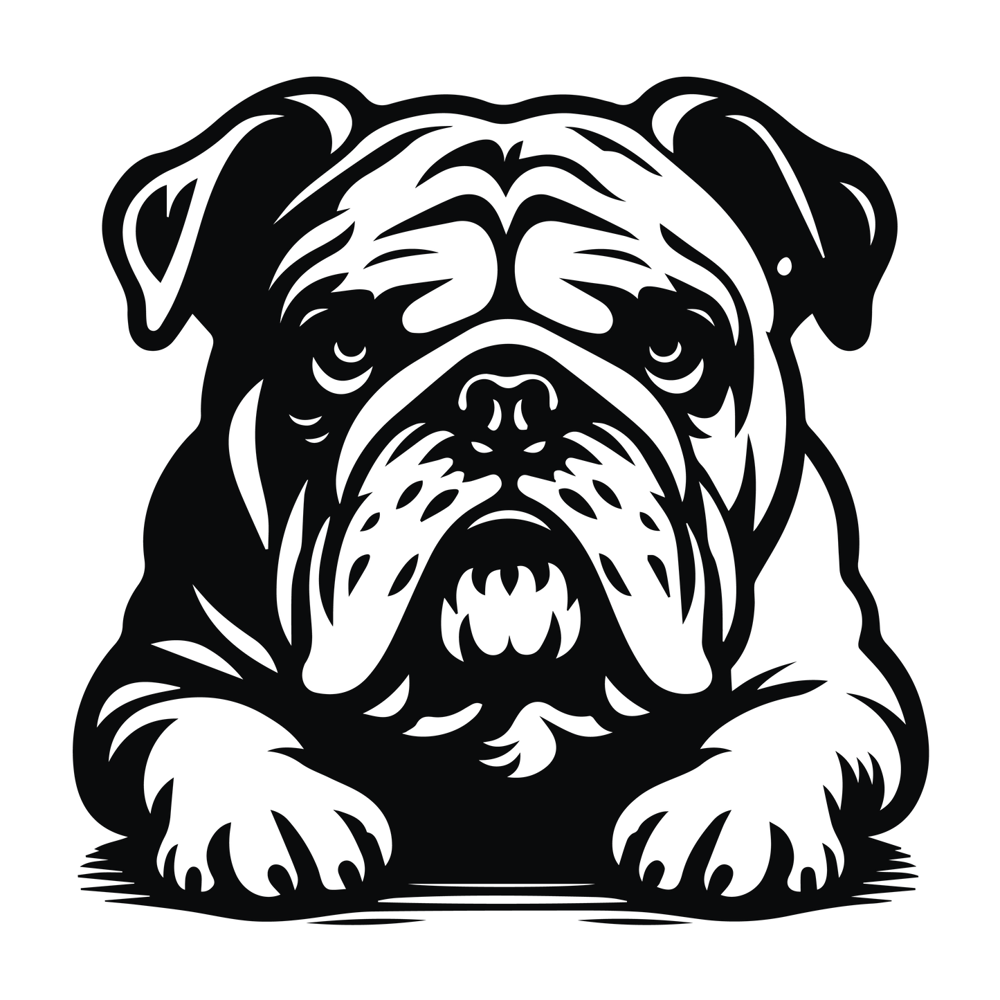 Englische Bulldogge Autoaufkleber #98