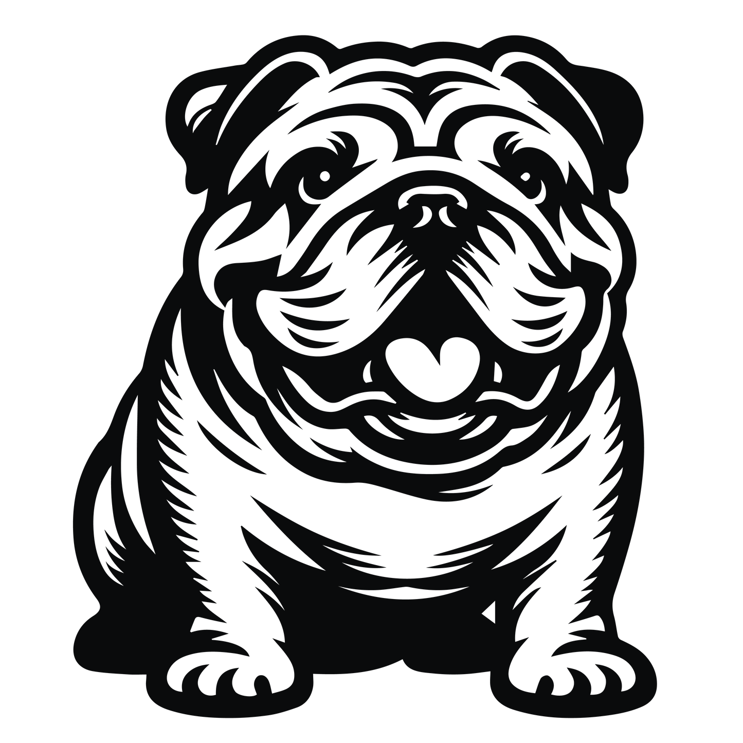 Englische Bulldogge Autoaufkleber #102