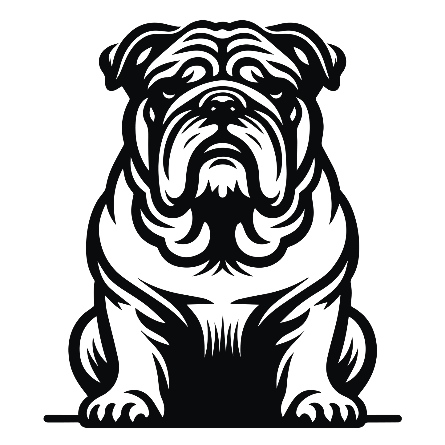 Englische Bulldogge Autoaufkleber #103