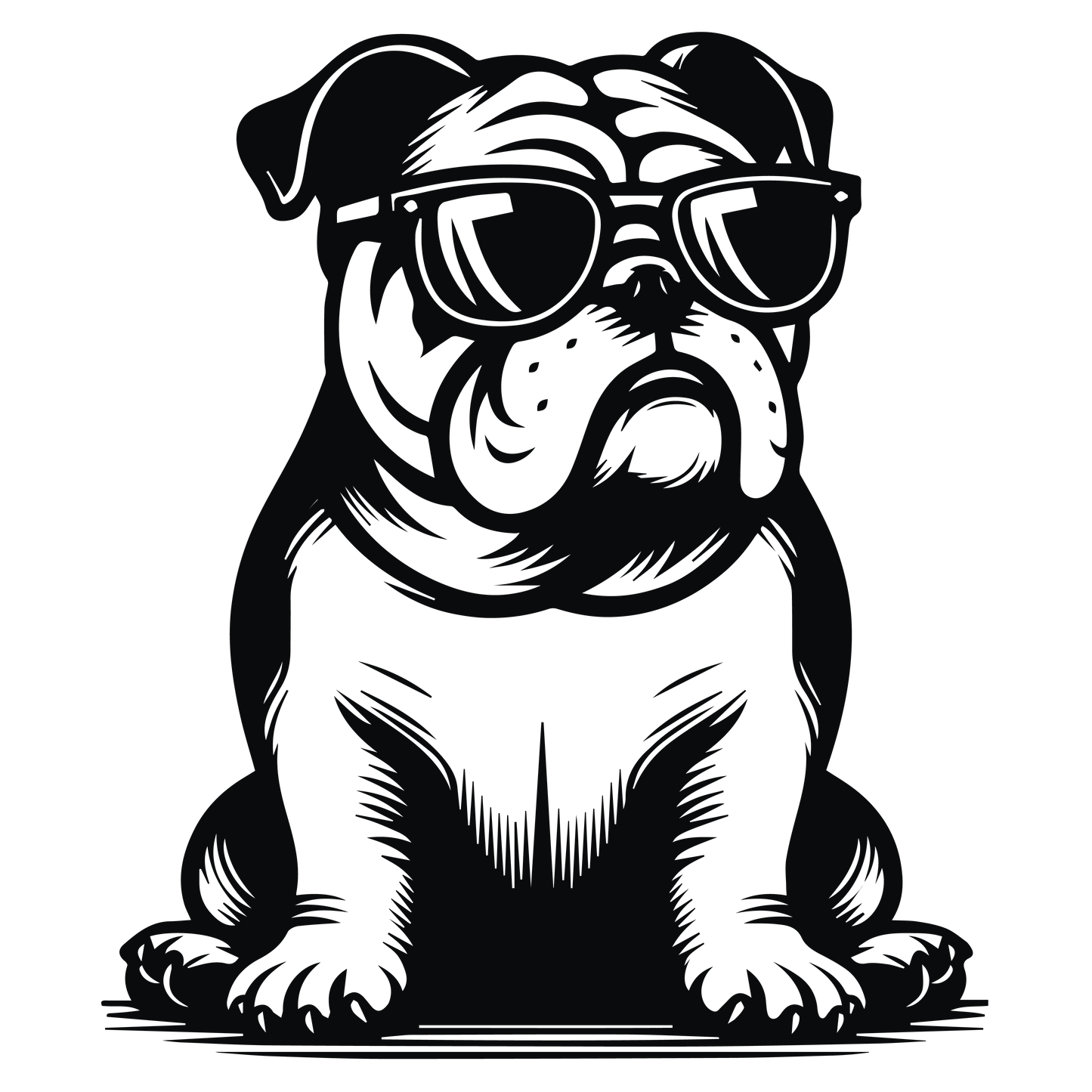Englische Bulldogge Autoaufkleber #104