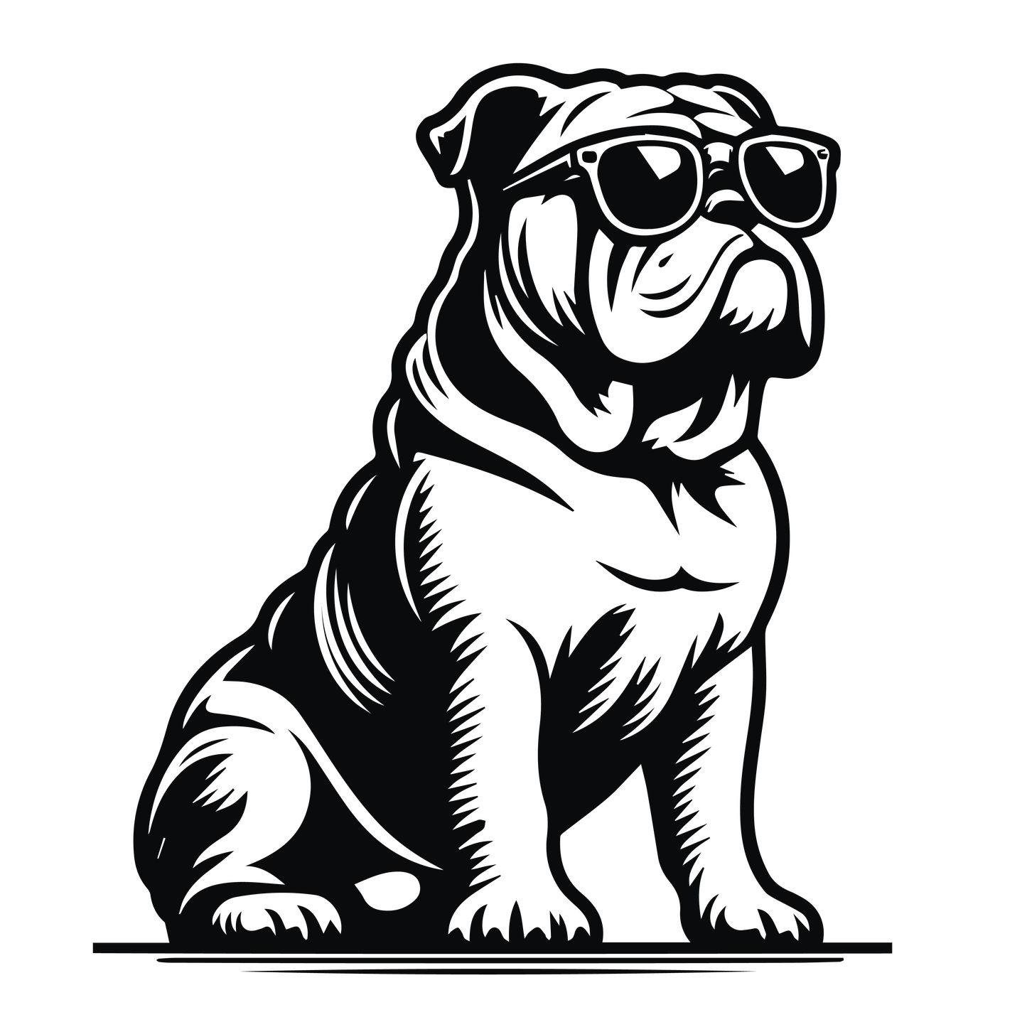Englische Bulldogge Autoaufkleber #107