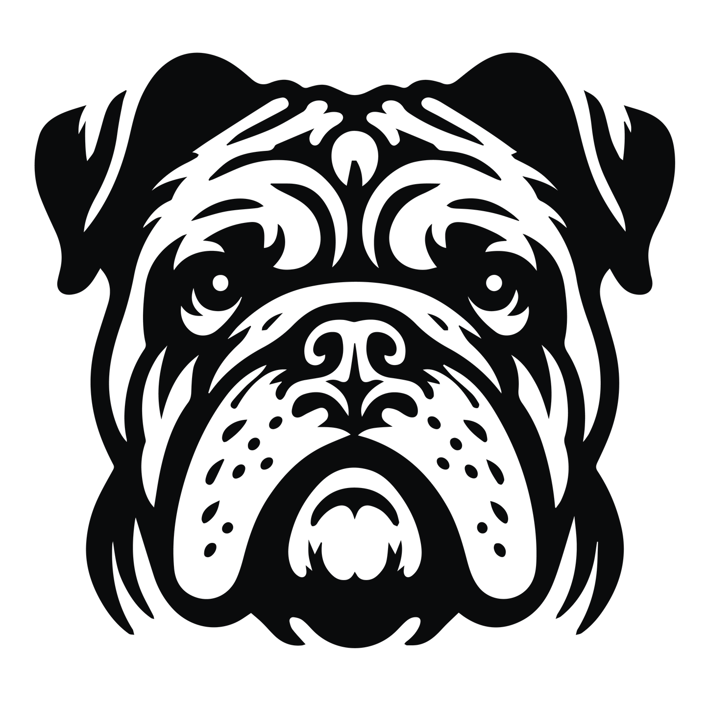 Englische Bulldogge Autoaufkleber #109
