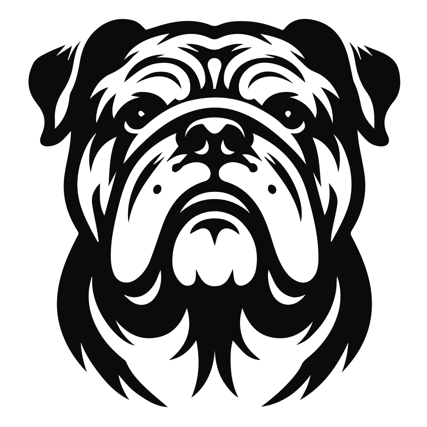 Englische Bulldogge Autoaufkleber #111