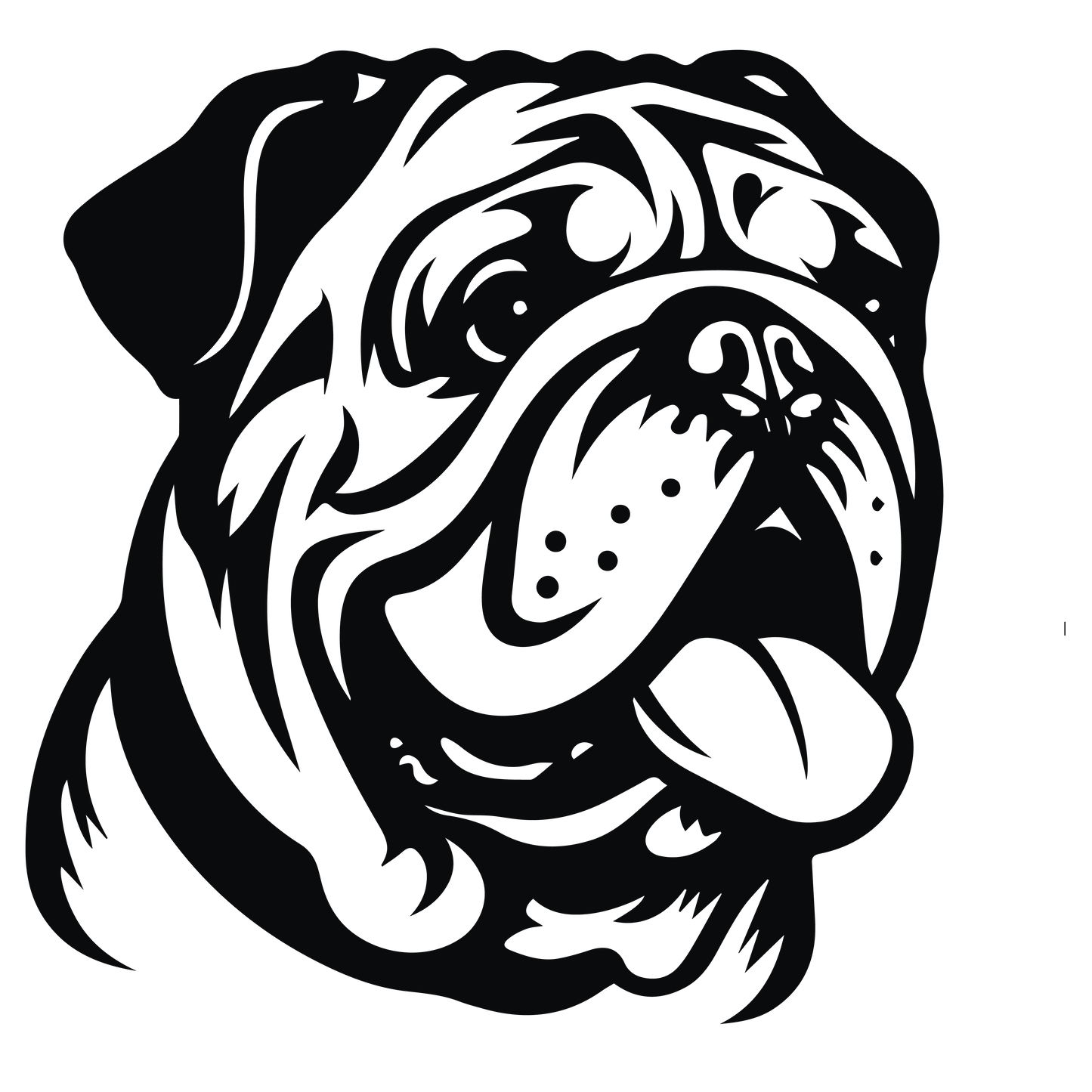 Englische Bulldogge Autoaufkleber #114