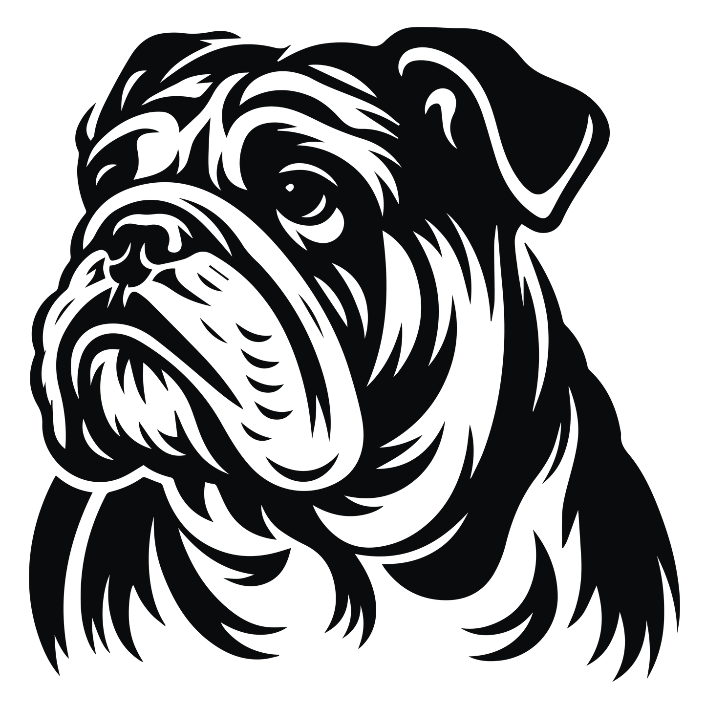 Englische Bulldogge Autoaufkleber #119