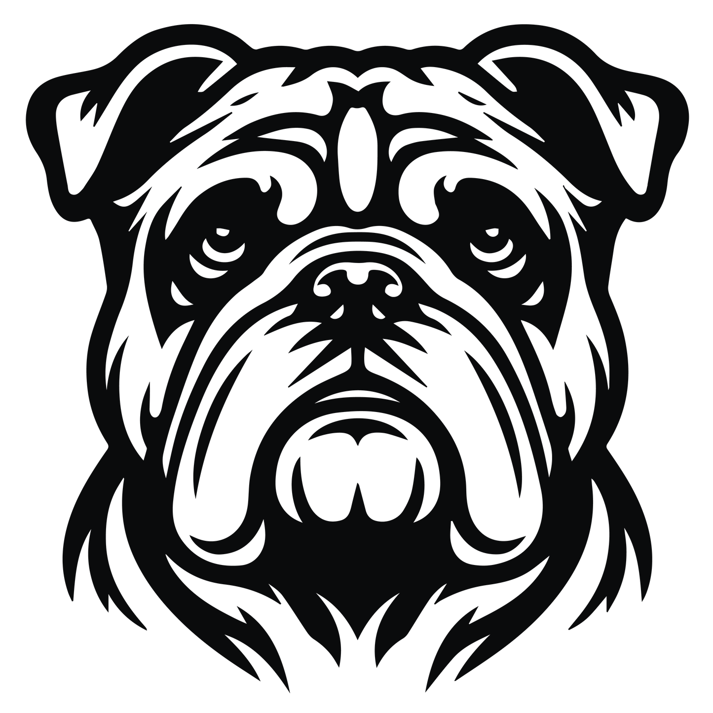 Englische Bulldogge Autoaufkleber #121