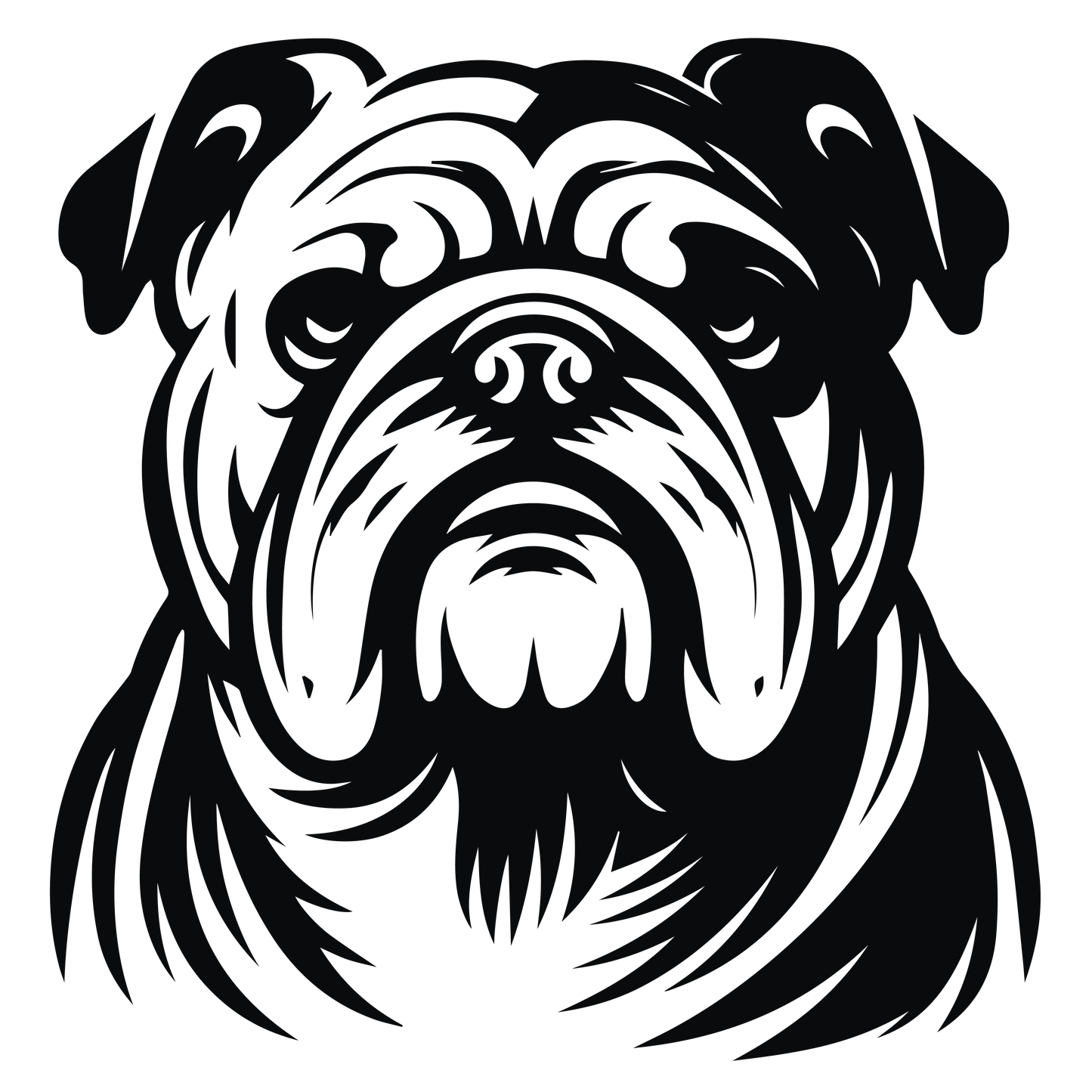 Englische Bulldogge Autoaufkleber #123