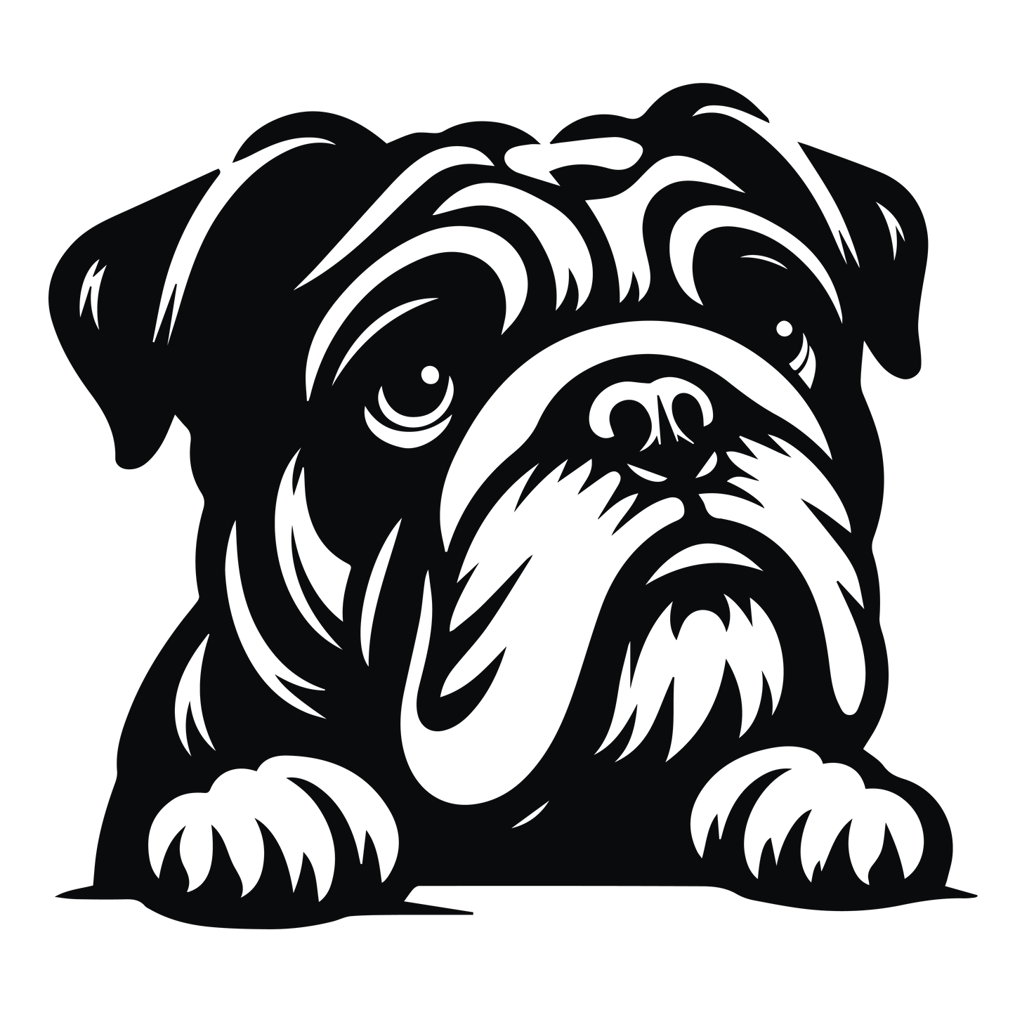 Englische Bulldogge Autoaufkleber #128