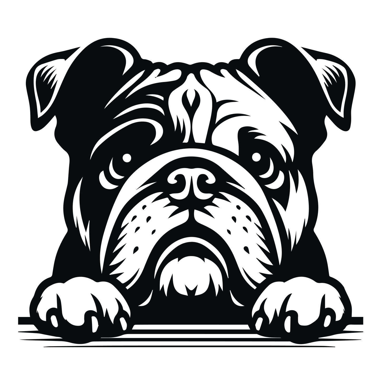 Englische Bulldogge Autoaufkleber #129