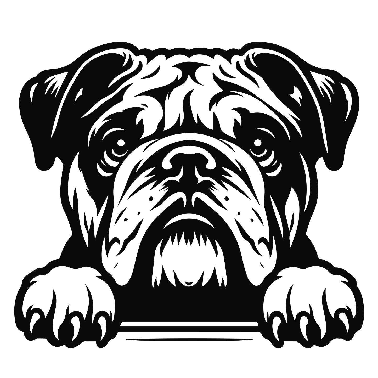 Englische Bulldogge Autoaufkleber #130