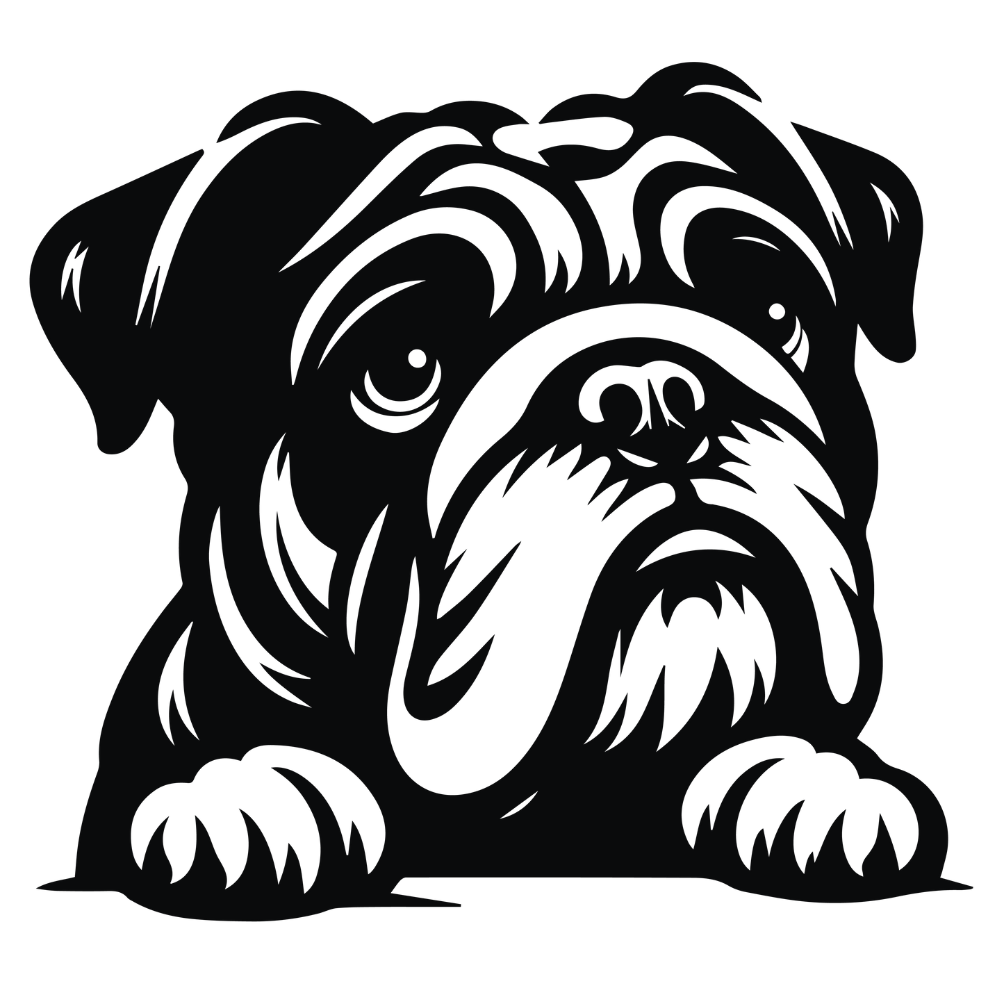 Englische Bulldogge Autoaufkleber #132
