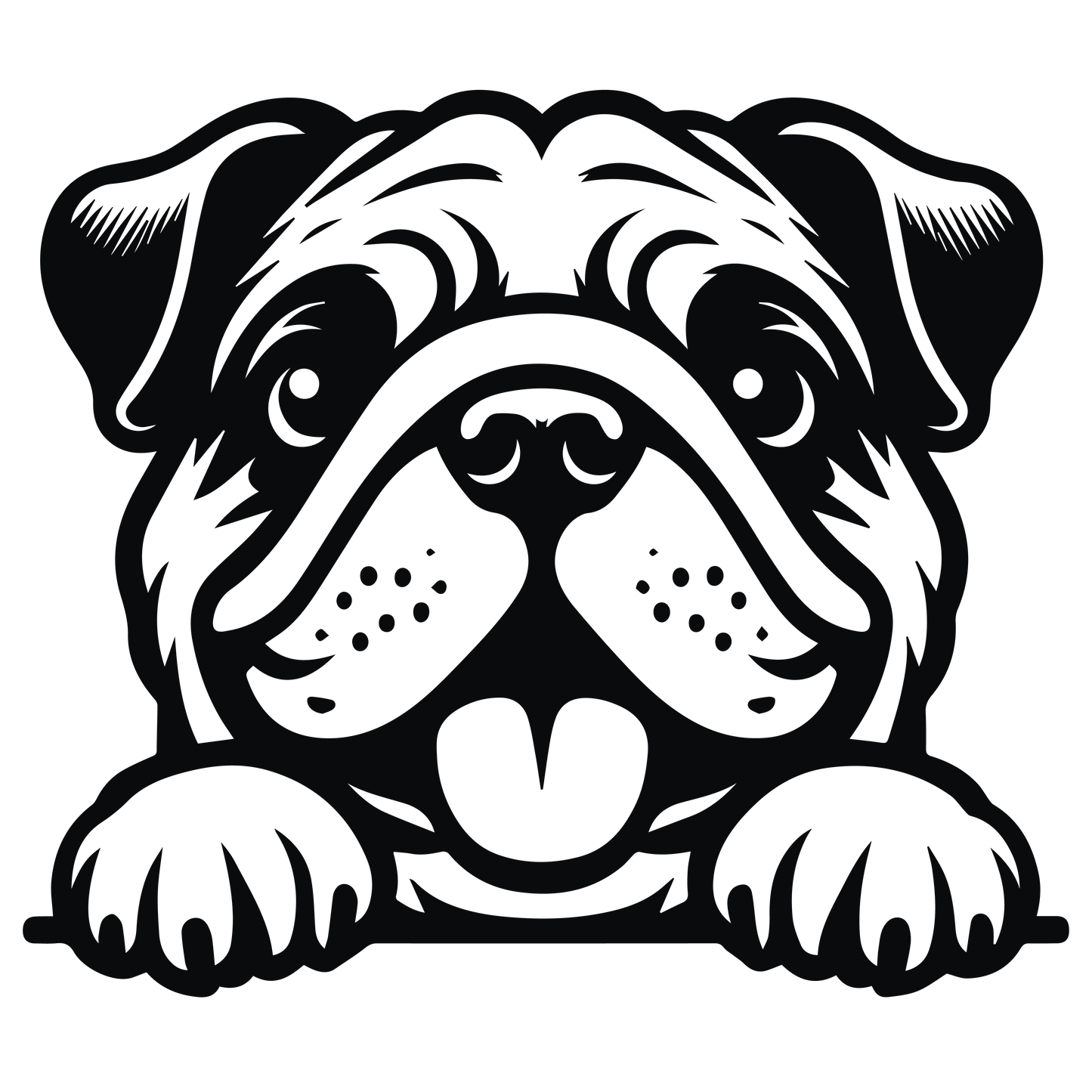 Englische Bulldogge Autoaufkleber #133