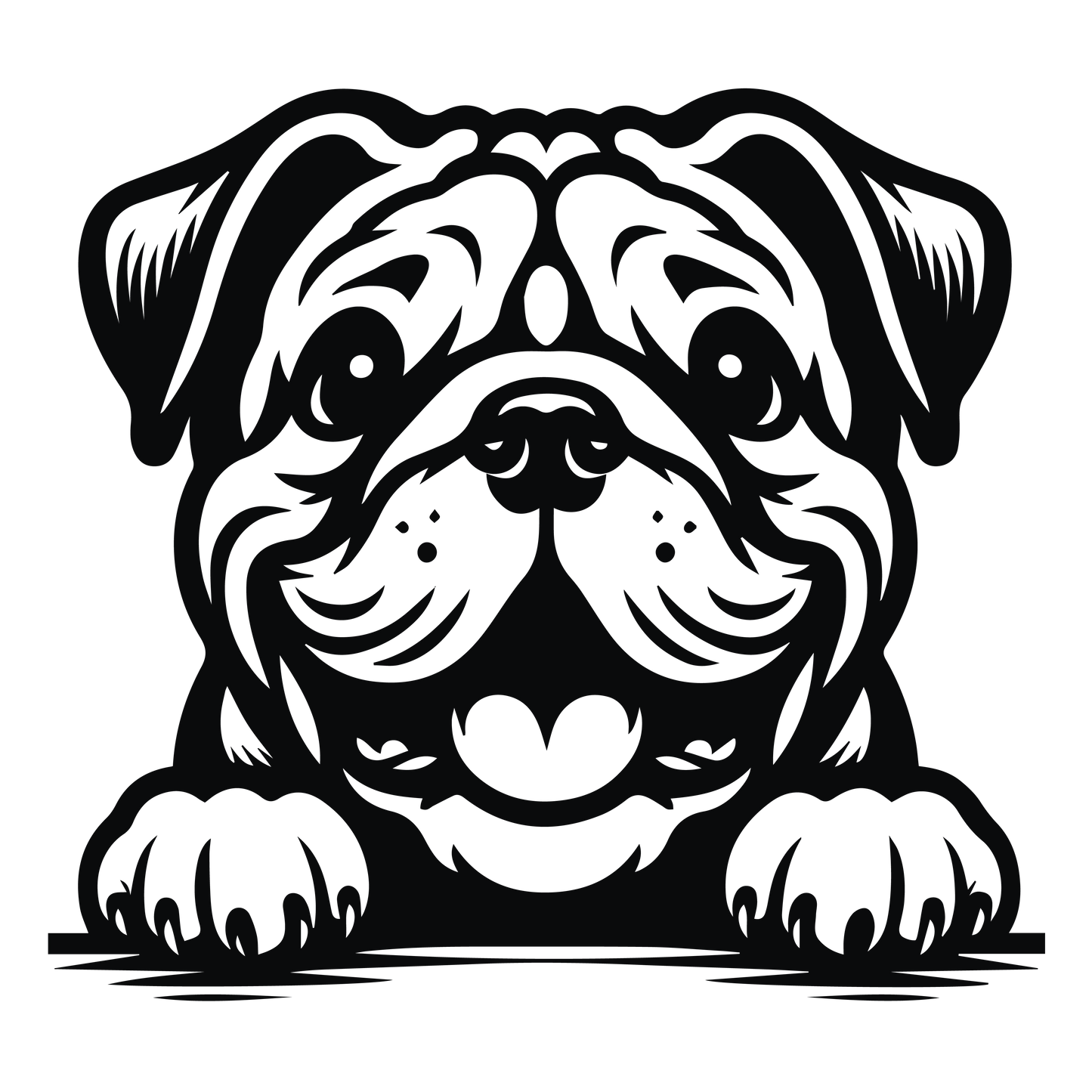 Englische Bulldogge Autoaufkleber #134