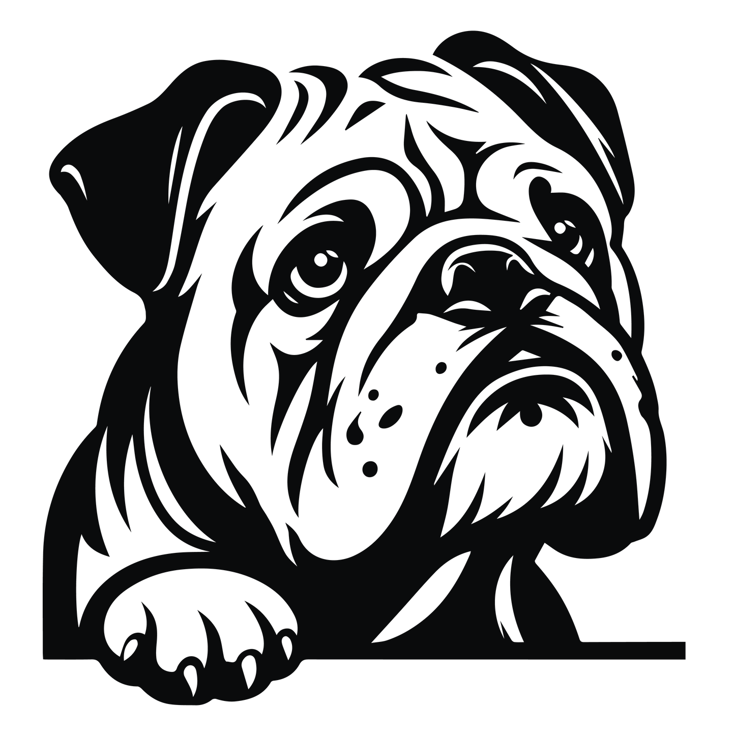 Englische Bulldogge Autoaufkleber #135