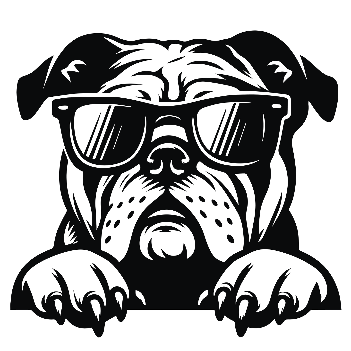 Englische Bulldogge Autoaufkleber #136