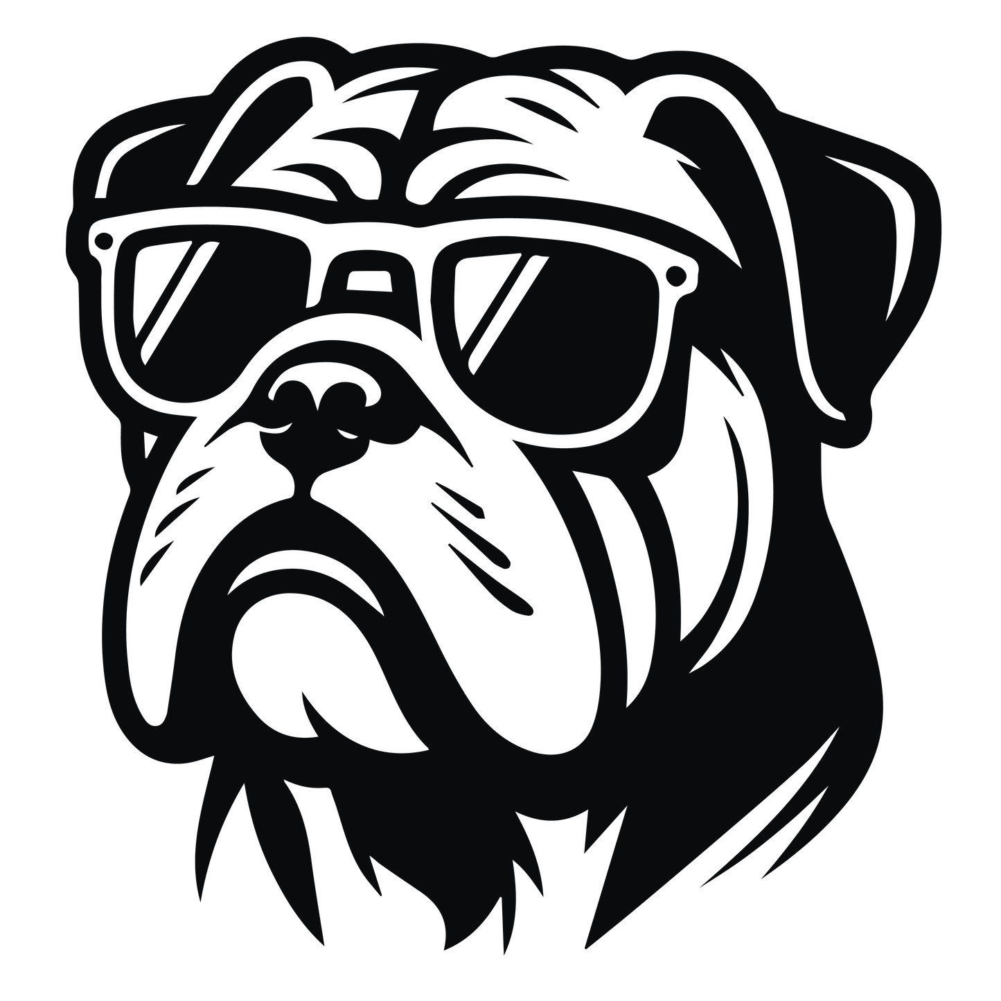Englische Bulldogge Autoaufkleber #137