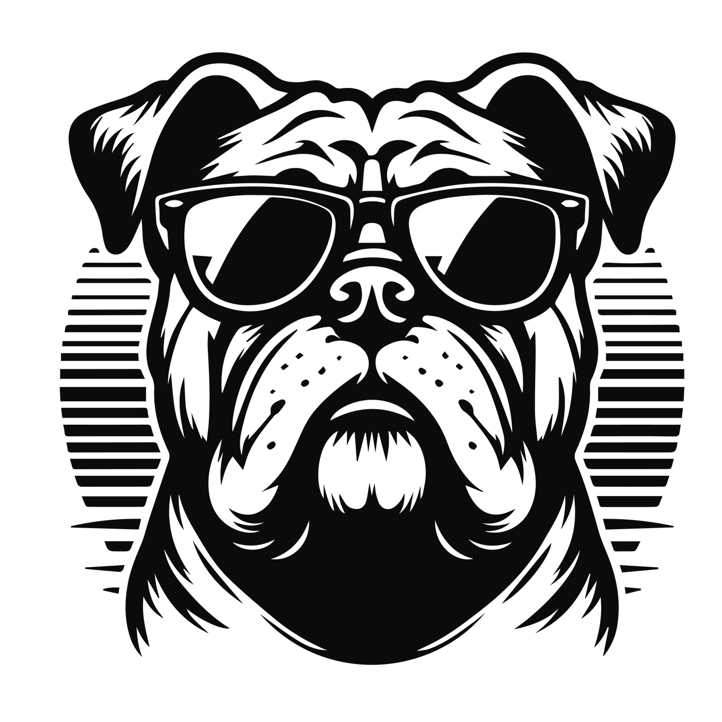 Englische Bulldogge Autoaufkleber #139