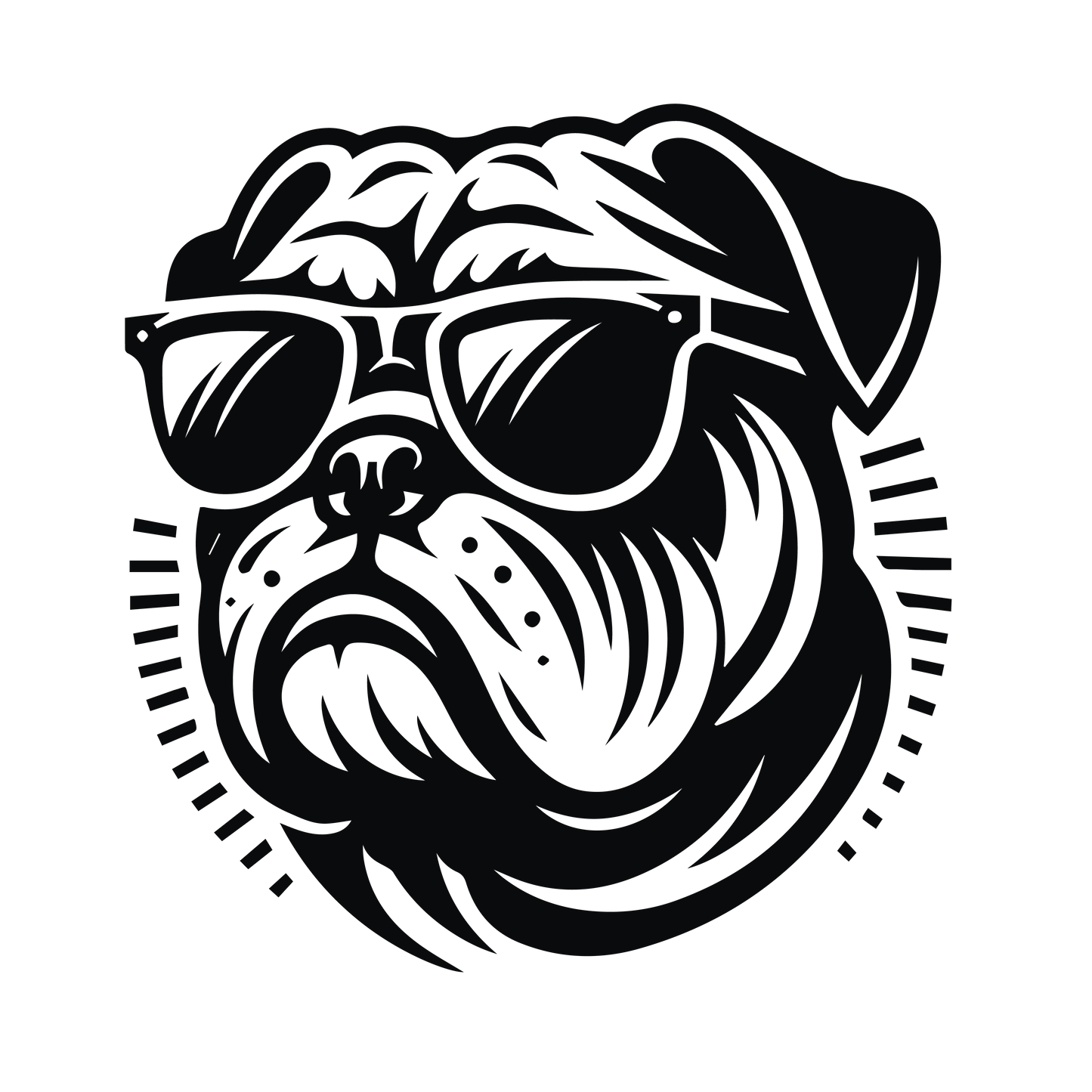 Englische Bulldogge Autoaufkleber #141