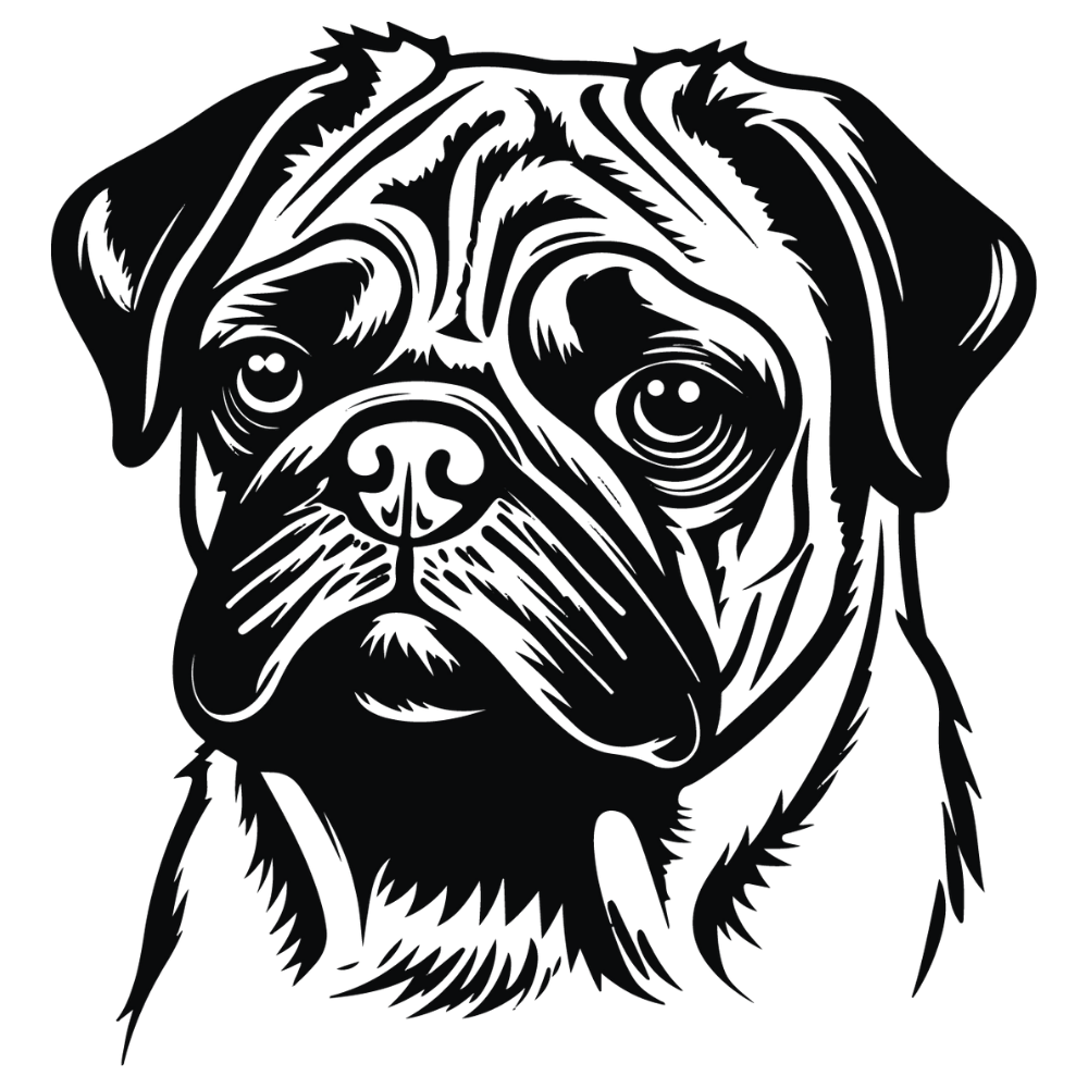 Mops Autoaufkleber #37