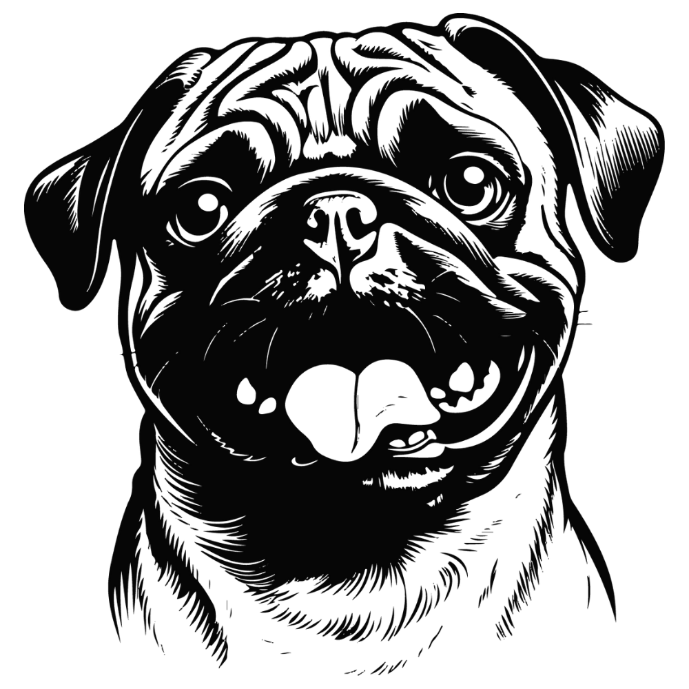 Mops Autoaufkleber #38