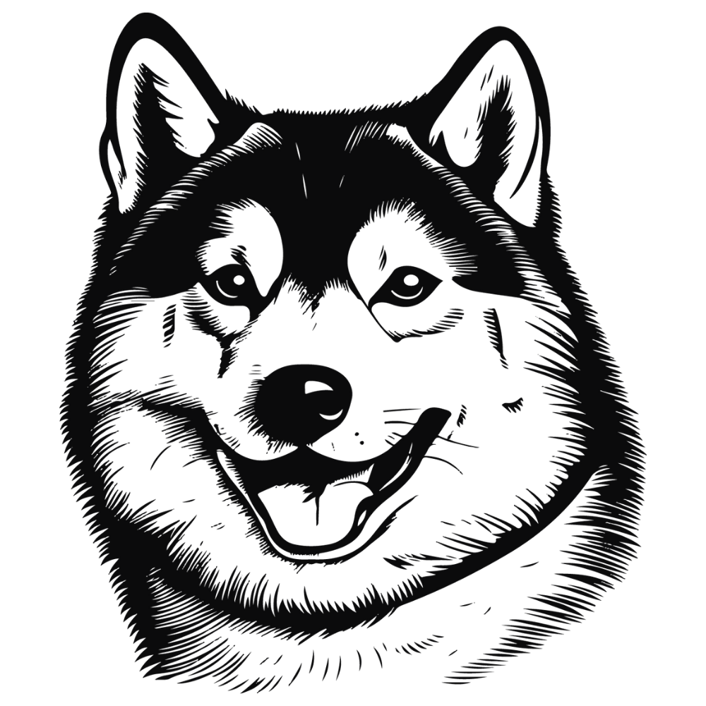 Shiba Inu Autoaufkleber #1