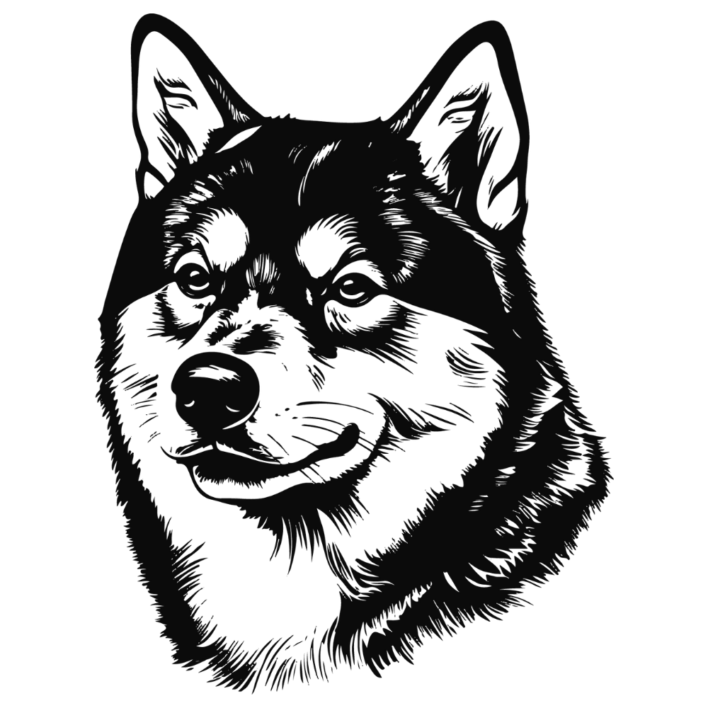 Shiba Inu Autoaufkleber #2