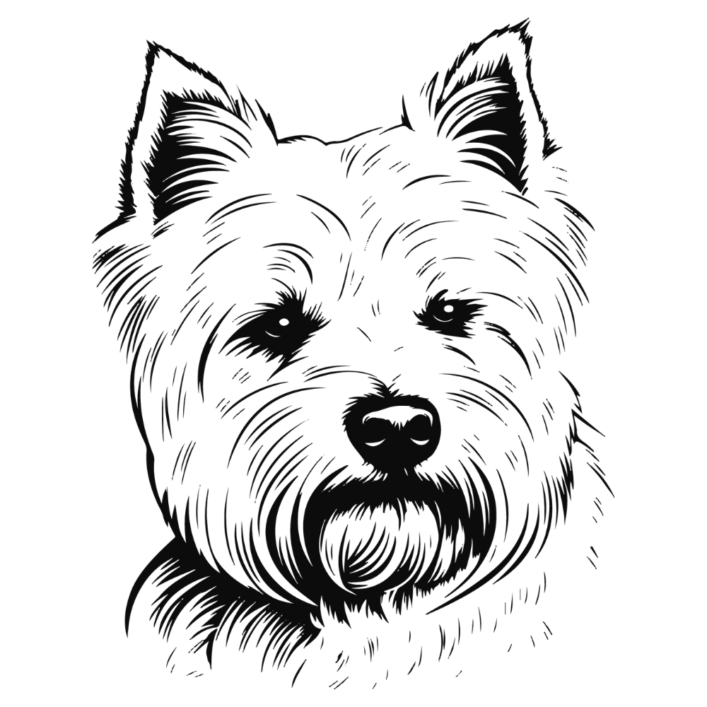 Westie Autoaufkleber #6