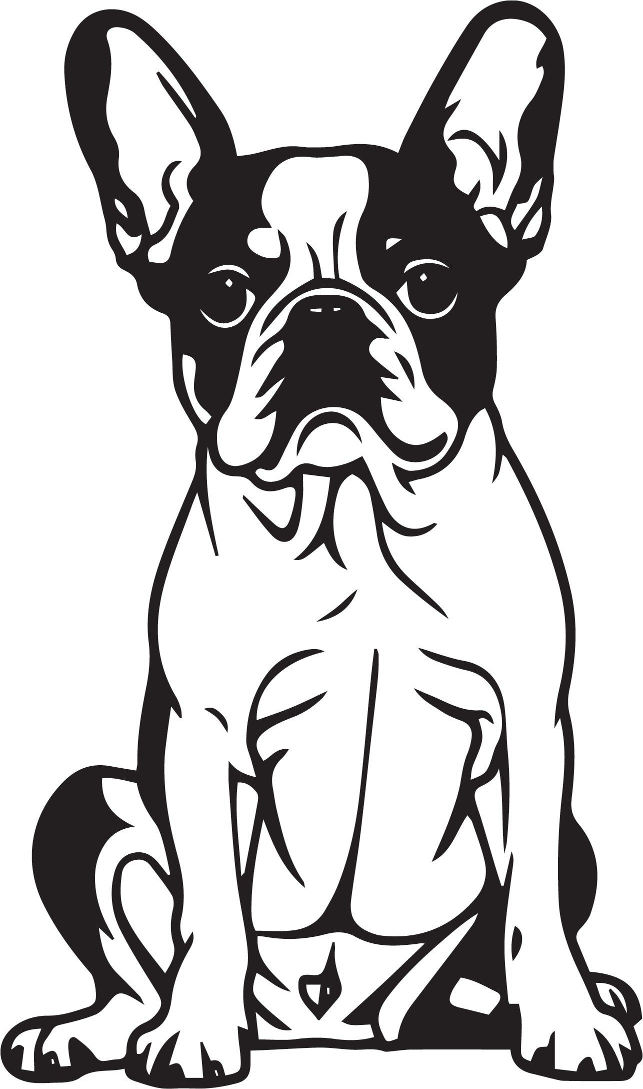 Französische Bulldogge Autoaufkleber #229