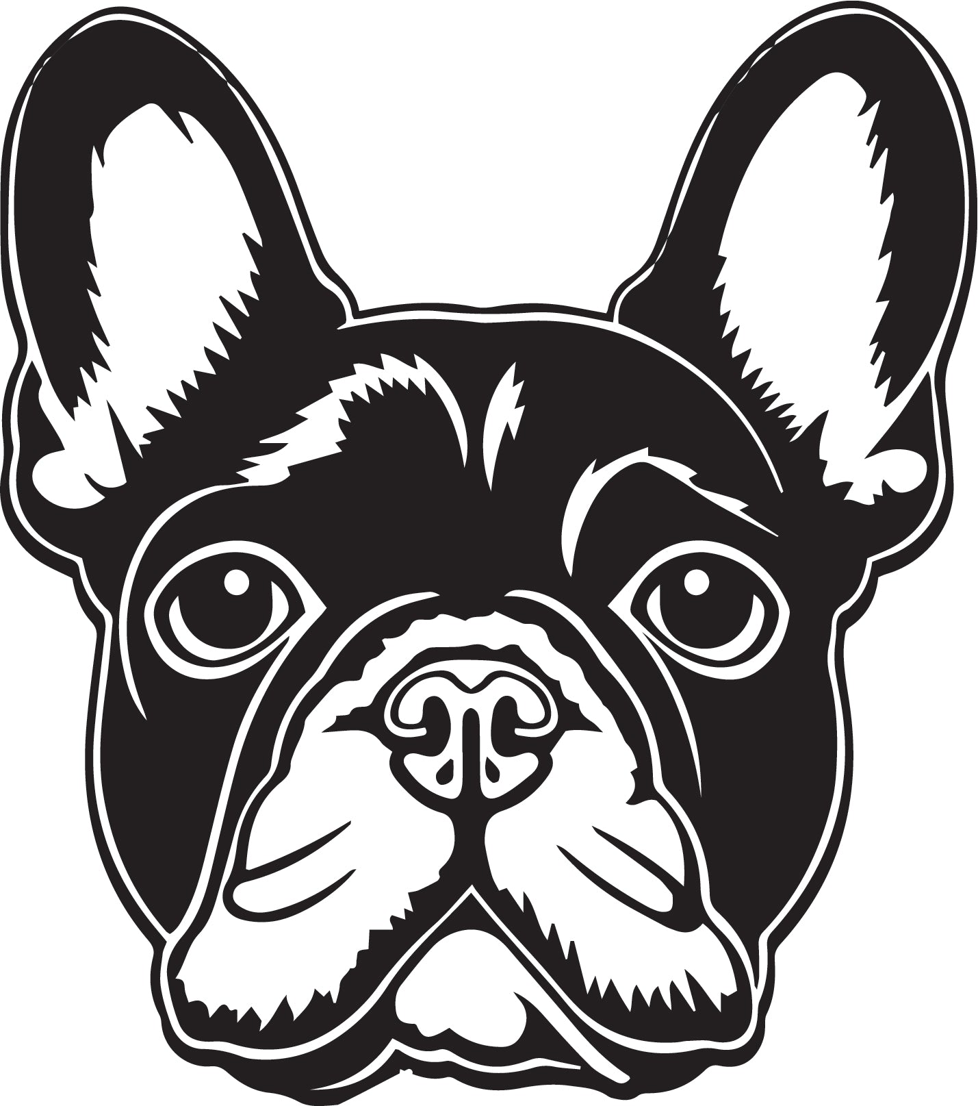 Französische Bulldogge Autoaufkleber #231