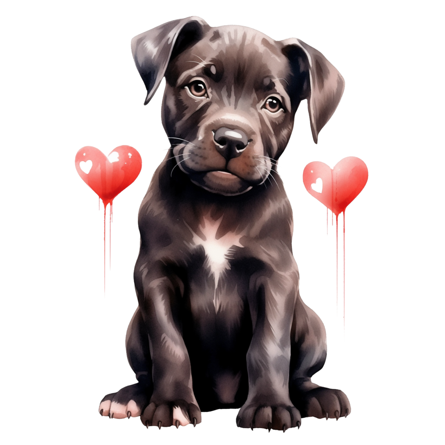 Pitbull Bügelbild #3