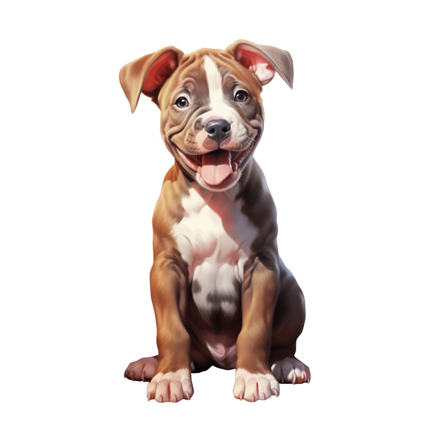 Pitbull Bügelbild #12
