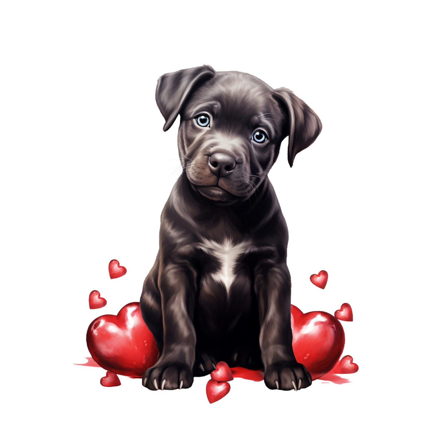 Pitbull Bügelbild #3