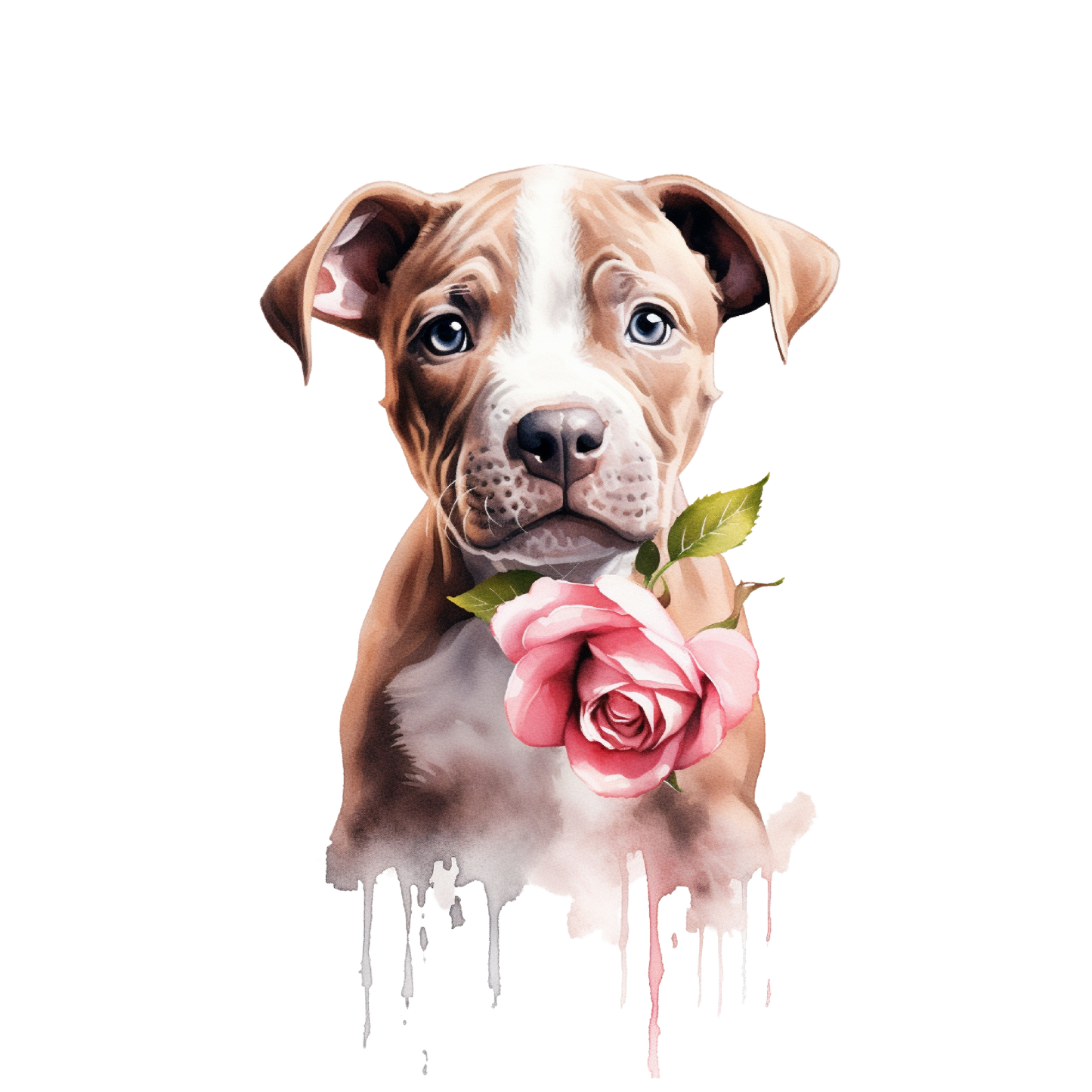 Pitbull Bügelbild #4