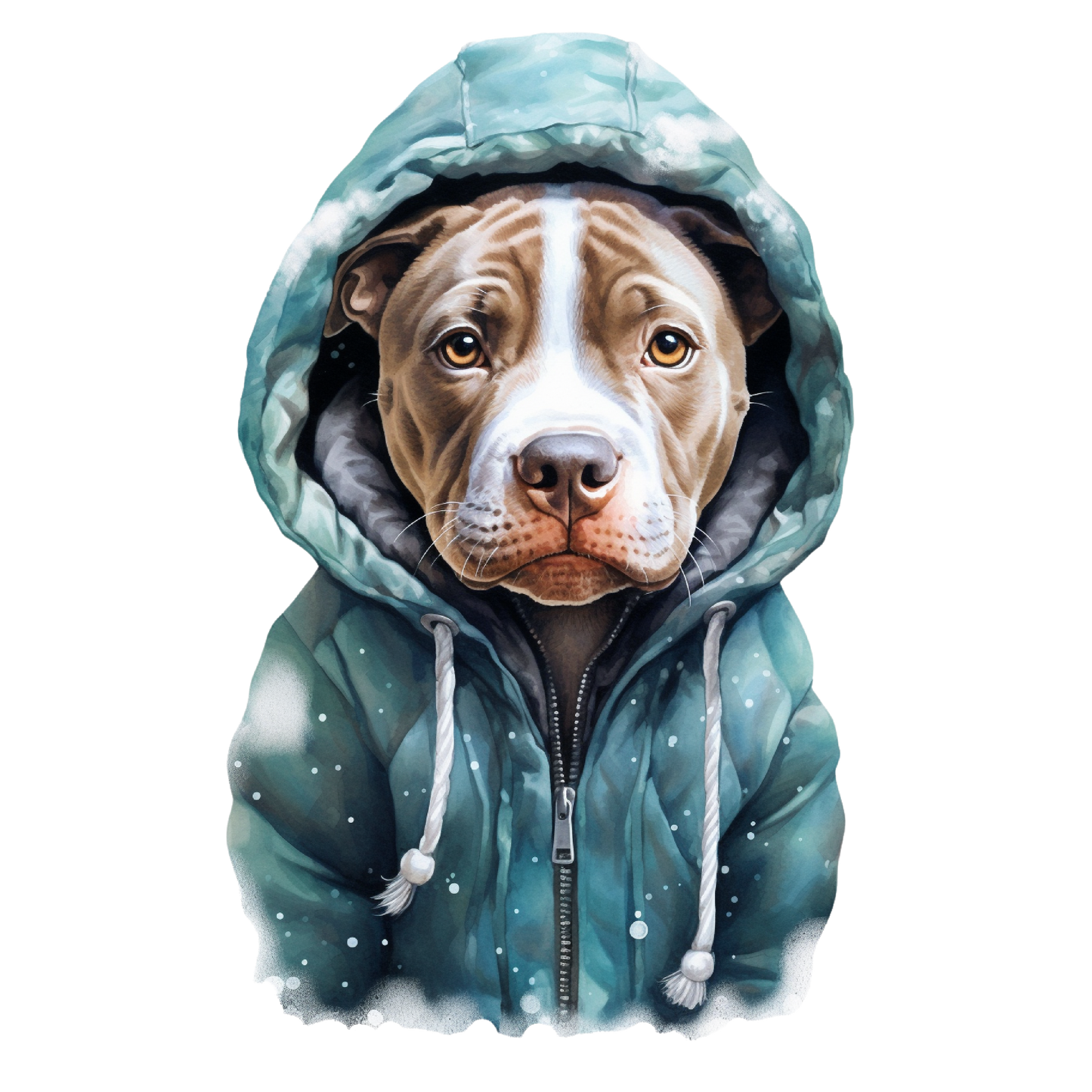 Pitbull Bügelbild #5