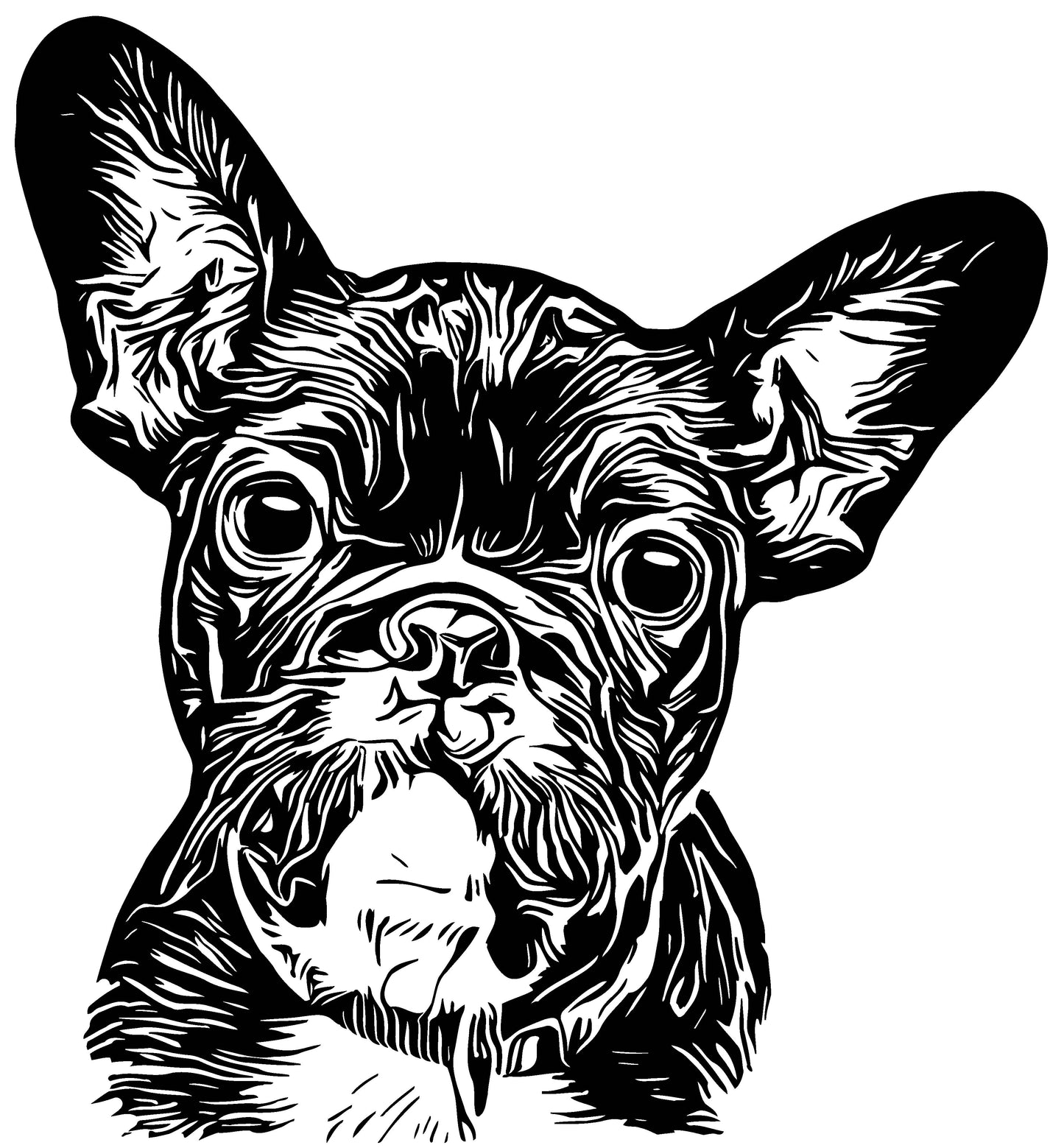 Französische Bulldogge Autoaufkleber #101