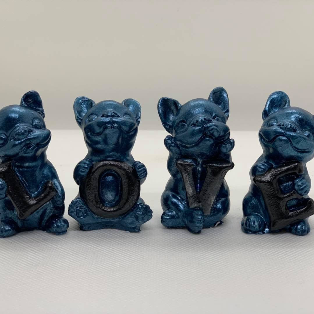 Französische Bulldogge Figur - Love #32