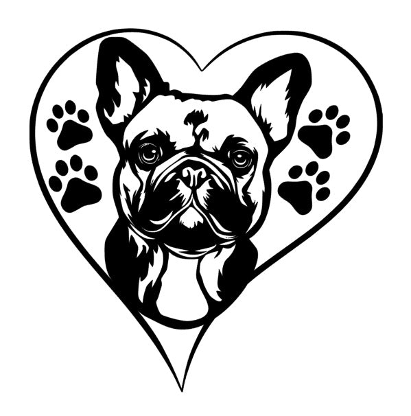 Französische Bulldogge Autoaufkleber #26