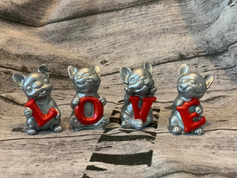 Französische Bulldogge Figur - Love #32