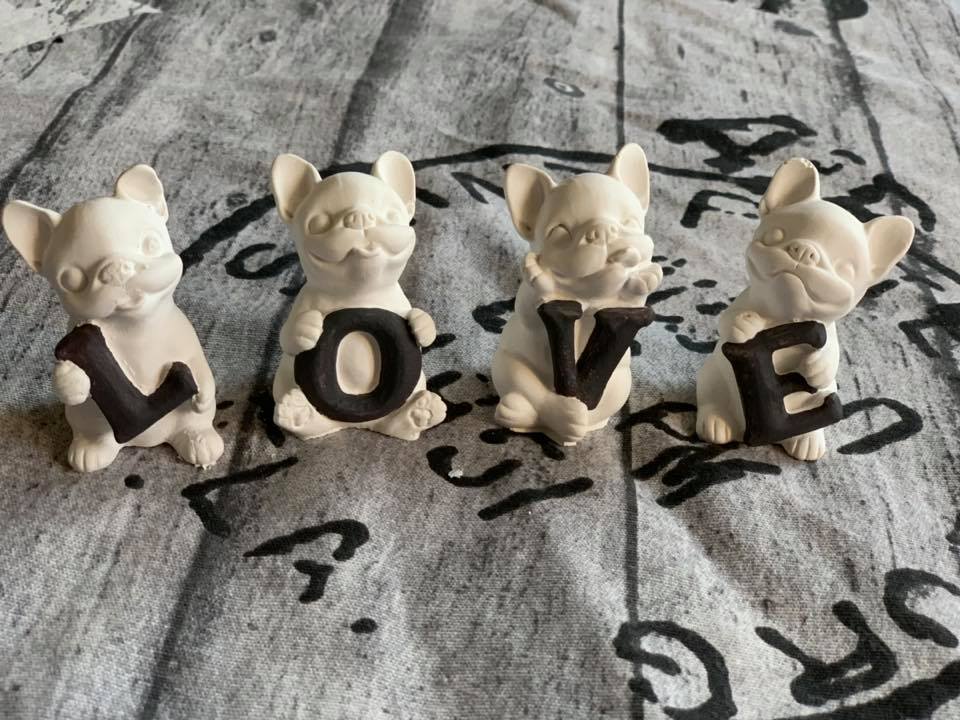 Französische Bulldogge Figur - Love #32