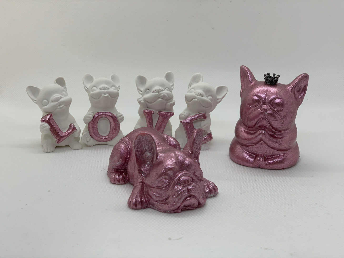 Französische Bulldogge Figuren Set #41