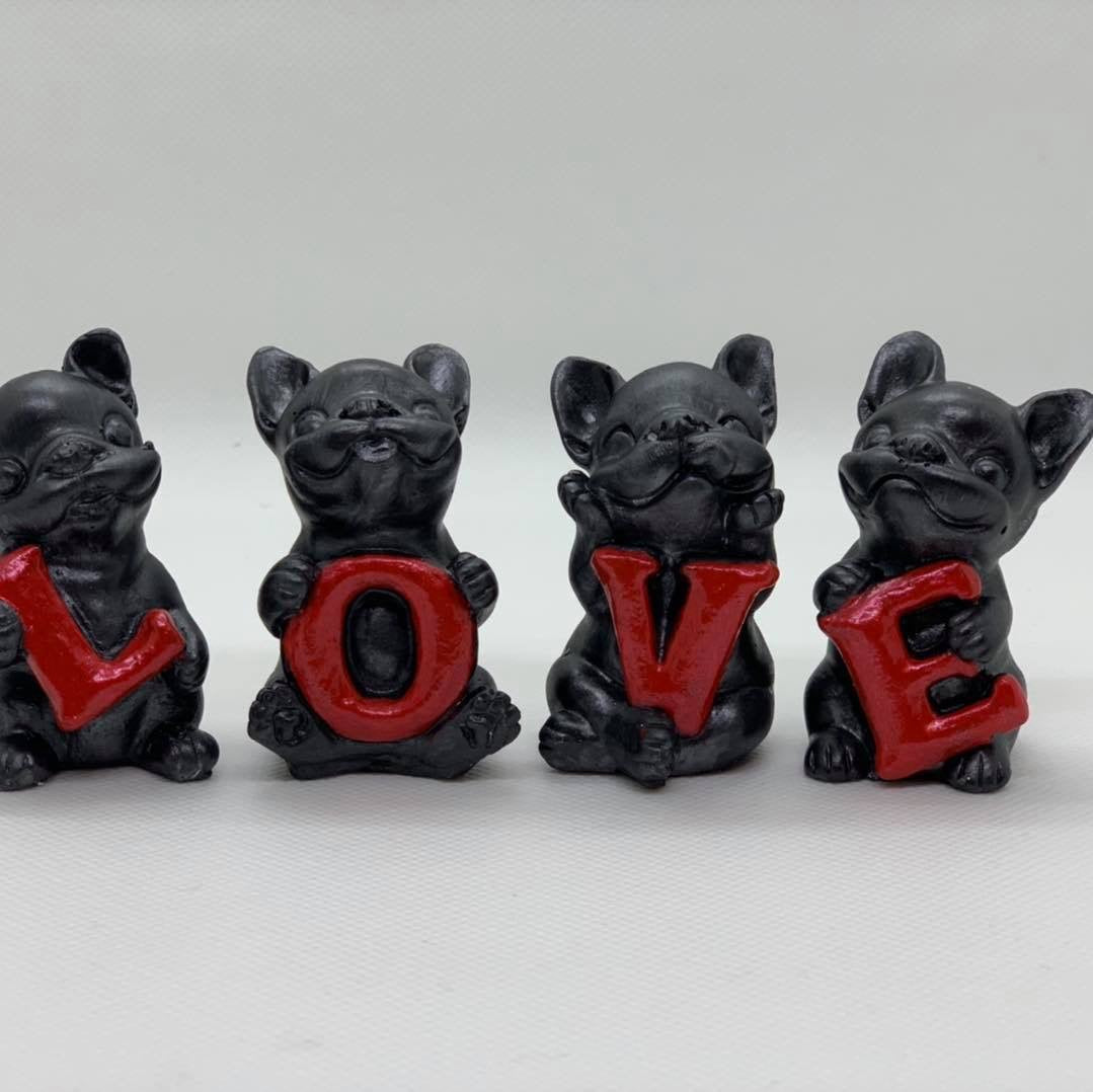 Französische Bulldogge Figur - Love #32