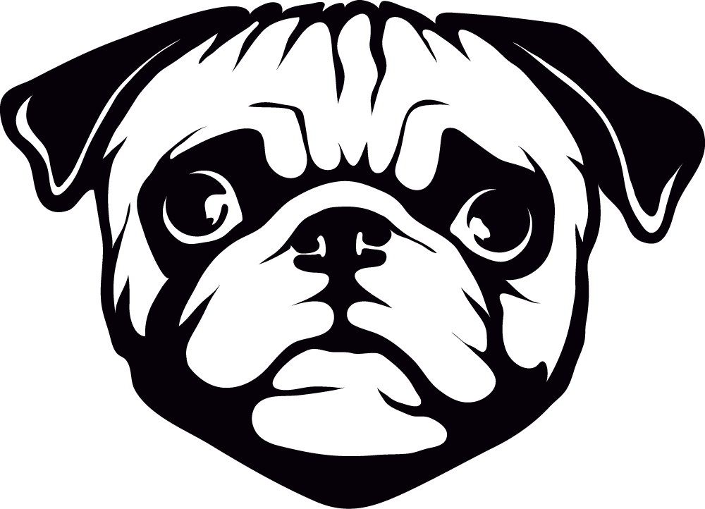 Mops Autoaufkleber #21