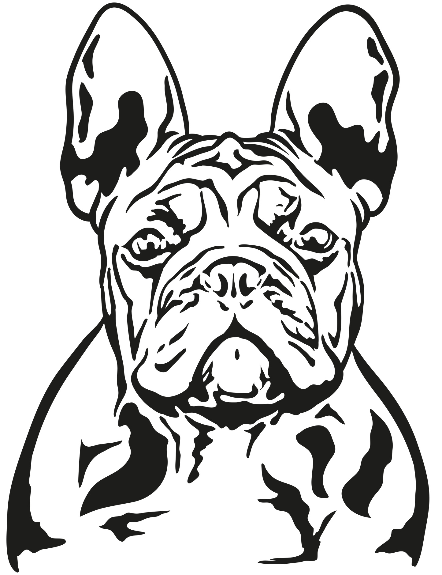 Französische Bulldogge Autoaufkleber #104